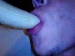 Young Chap from Eastern Europe(Me) ,playing naked with his rod and one banana.